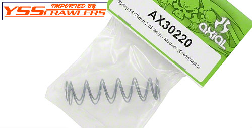 Axial 14x70mm Shock Spring (Medium - 2.85 lbs/in) (Green)