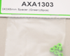 Axial 3x3x6mm スペーサ Green (6pcs) [AXA1303]