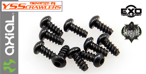 Axial M2.6x6mm Hex Socket Tapping Button Head Screws for Wraith,EXO