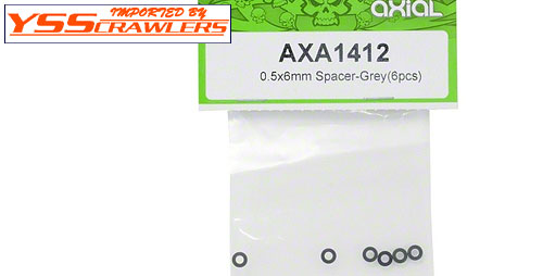 Axial 0.5x6mm Spacer (Grey)