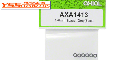 Axial 1x6mm Spacer (Grey)