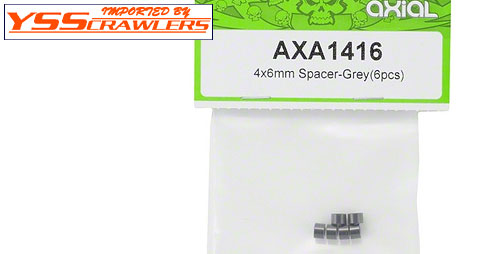 Axial 4x6mm Spacer (Grey)