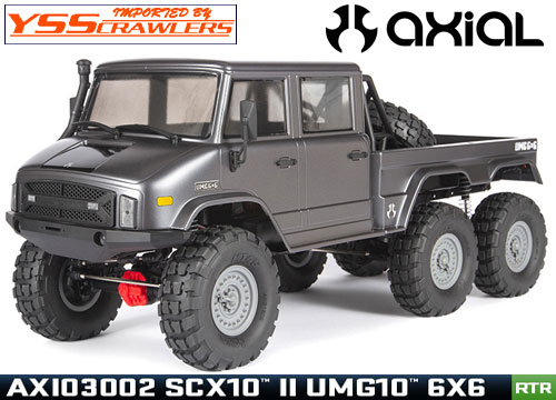 Axial SCX10-II UMG10 6輪駆動 1/10 スケール トラック RTR！[AXI03002