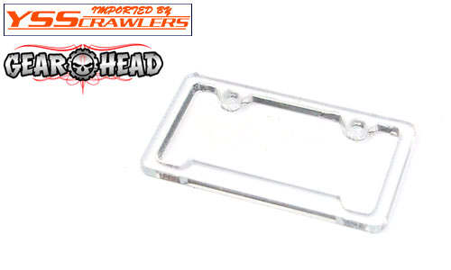 Gear Head RC 1/10 Licewnse Plate Frame [Style No2]