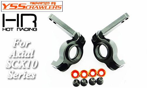 Hot Racing Alum Hi Clearance Knuckle for Axial SCX10![Black]
