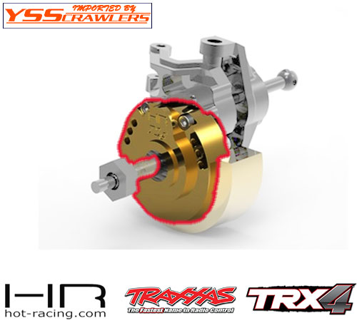 HR 72g Modular Brass Outer Portal Drive Housing for Traxxas TRX-4