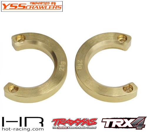 HR 21g Modular Brass Outer Knuckle Weight for Traxxas TRX-4