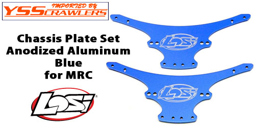 Chassis Plate Set, Anodized Aluminum, Blue: MRC