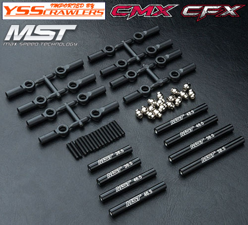 YSS アルミリンクセット 252㎜ ブラック for MST CMX CFX！