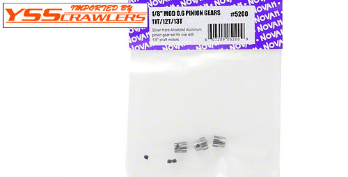 Mod 0.6 Aluminum Pinion Gear Set: 11T/12T/13T