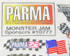 Parma モンスタージャム スポンサー ステッカー Parma モンスタージャム スポンサー ステッカー