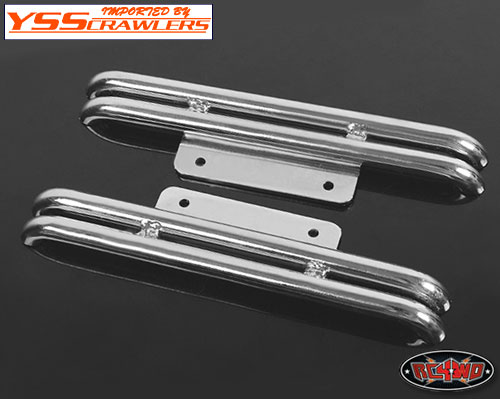 RC4WD Steel Tube Side Steps for Tamiya Hilux & Bruiser (Silver)