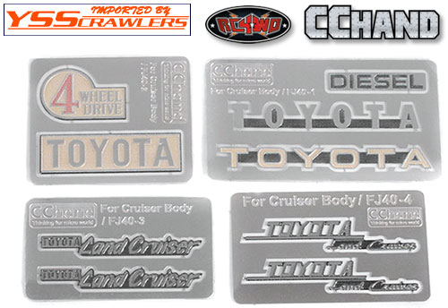 RC4WD Complete Metal Emblems Set for RC4WD Cruiser Body