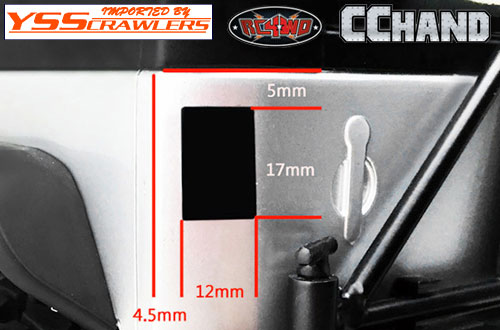 RC4WD Colored Functional Rear Taillight w/Grid Frame for Axial SCX10 Jeep Wrangler!