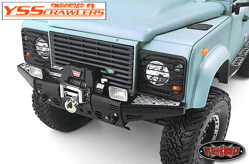 RC4WD Metal Front Bumper w/Lights for Gelande II D90/D110!