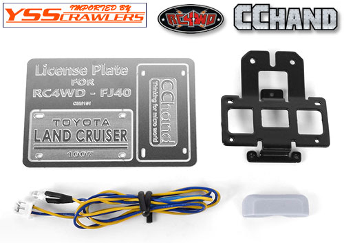 RC4WD Rear License Plate System for RC4WD G2 Cruiser (w/LED)