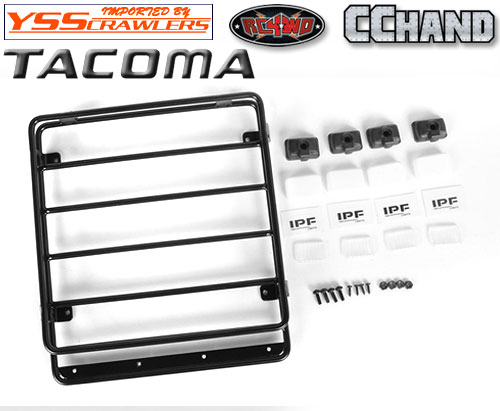 RC4WD Steel Roof Rack w/ IPF Lights for Toyota Tacoma!