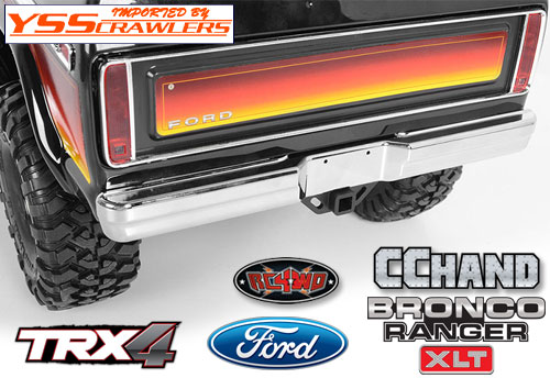 RC4WD Aluminum Rear Bumper for Traxxas TRX-4 '79 Bronco Ranger XLT