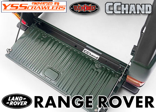 RC4WD Slick Metal Rear Bumper for JS Scale 1/10 Range Rover Classic Body (Black)