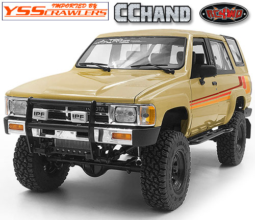 RC4WD Steel Push Bar Front Bumper w/IPF Lights for 1985 Toyota 4Runner Hard Body
