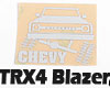 RC4WD Chrome Chevy Decals for Traxxas TRX-4 Chevy K5 Blazer
