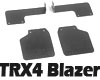 Rear Mud Flaps for Traxxas TRX-4 Chevy K5 Blazer!
