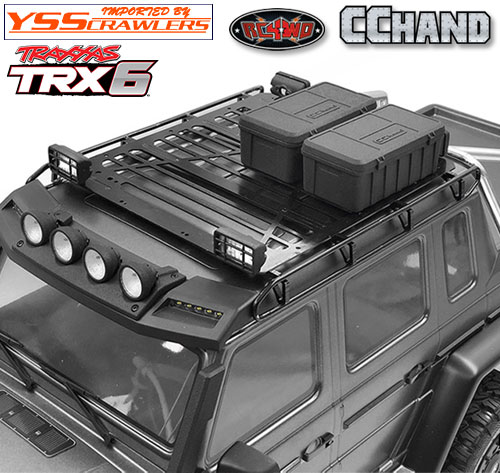 RC4WD Adventure Steel Roof Rack w/ Front and Rear Lights for Mercedes-Benz G 63 AMG 6x6