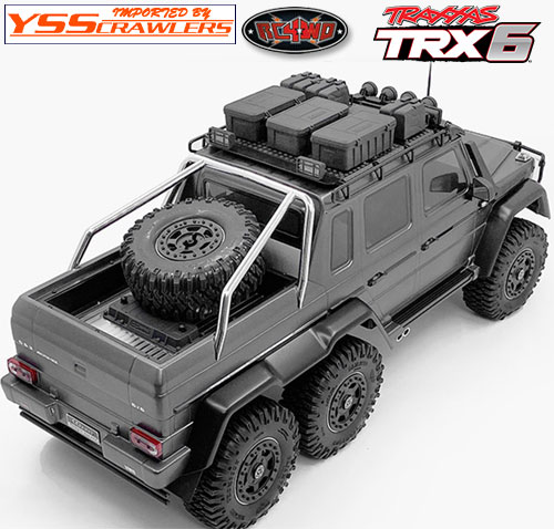 RC4WD Tarka Drop Bed w/ Tire Holder and Metal Plate for Traxxas Mercedes-Benz G 63 AMG 6x6