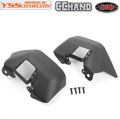 RC4WD Oxer Front Inner Fender Set for Axial 1/10 SCX10 II UMG10 (Black)