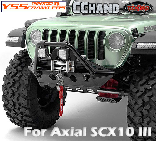 RC4WD Rough Stuff Metal Front Bumper for Axial 1/10 SCX10 III Jeep JLU Wrangler
