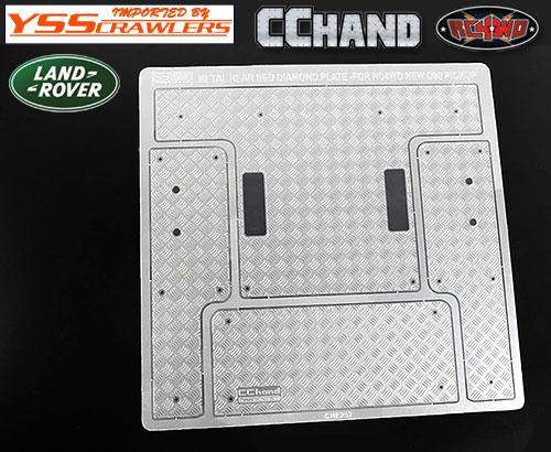 RC4WD Steel Rear Bed Diamond Plates for RC4WD Gelande II 2015 Land Rover Defender D90 (Pick-Up)
