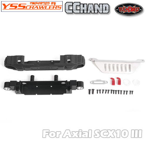 RC4WD OEM Narrow Front Winch Bumper w/ Steering Guard for Axial 1/10 SCX10 III Jeep JLU Wrangler