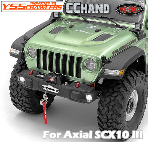 RC4WD OEM Narrow Front Winch Bumper w/ Steering Guard for Axial 1/10 SCX10 III Jeep JLU Wrangler