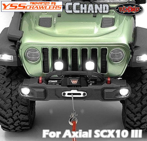 RC4WD OEM Narrow Front Winch Bumper w/ Steering Guard for Axial 1/10 SCX10 III Jeep JLU Wrangler (B)