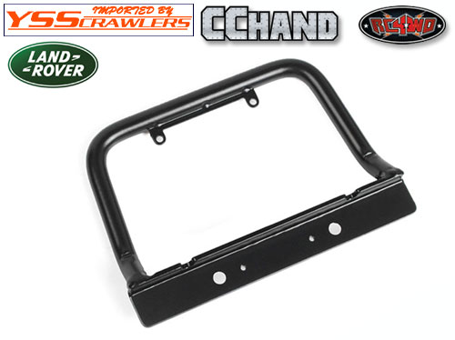 RC4WD Steel Push Bar Front Bumper W/ Yellow Flood Lights for RC4WD Gelande II 2015 Land Rover Defender D90
