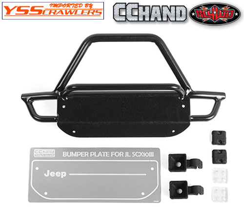 RC4WD KS Steel Front Bumper w/ Lights for Axial 1/10 SCX10 III Jeep JLU Wrangler
