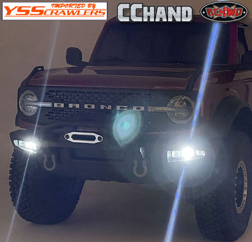 RC4WD Fog Lights W/ LED Lighting System for Traxxas TRX-4 2021 Ford Bronco