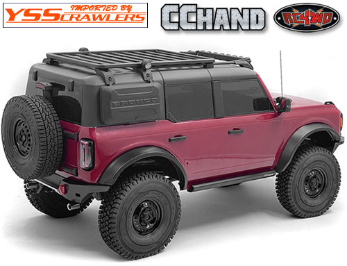 RC4WD Roof Rails and Metal Roof Rack for Traxxas TRX-4 2021 Bronco (Style B)