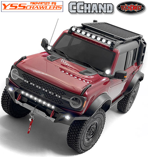 RC4WD LED Light Bar for Roof Rack and Traxxas TRX-4 2021 Bronco (Round)