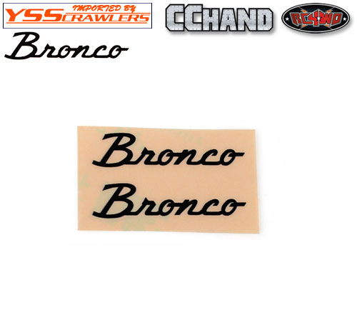 RC4WD Side Metal Emblem for Axial SCX10 III Early Ford Bronco (Black)