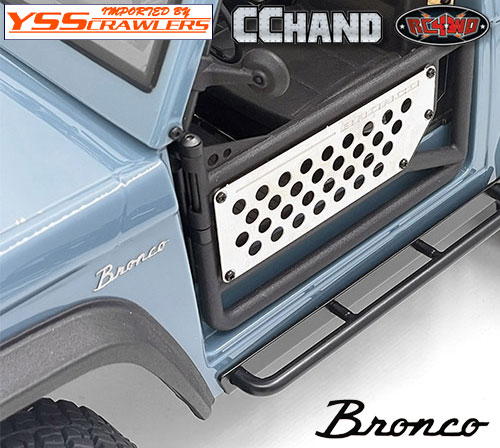 RC4WD Side Metal Emblem for Axial SCX10 III Early Ford Bronco (Silver)