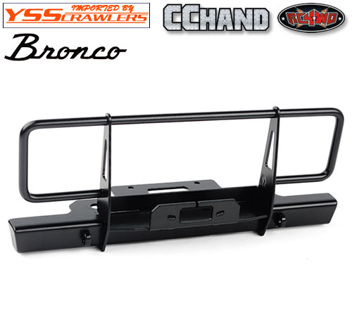 RC4WD Oxer Steel Front Winch Bumper for Axial SCX10 III Early Ford Bronco (Black)