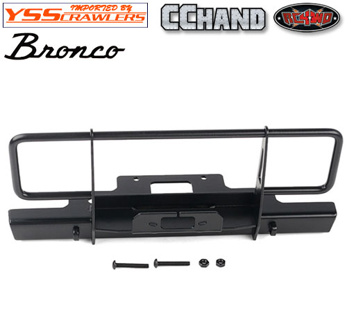 RC4WD Oxer Steel Front Winch Bumper for Axial SCX10 III Early Ford Bronco (Black)