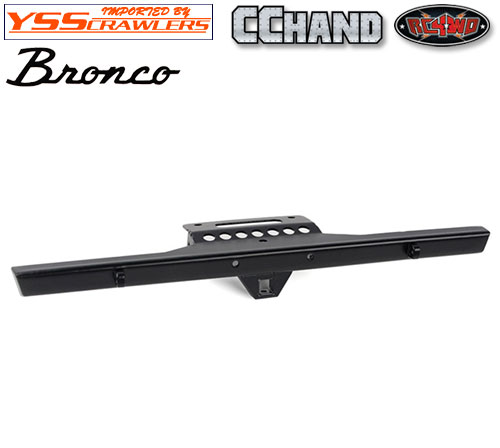RC4WD KS Rear Metal Bumper for Axial SCX10 III Early Ford Bronco (Black)