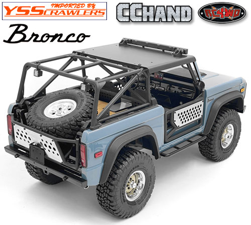 RC4WD KS Rear Metal Bumper for Axial SCX10 III Early Ford Bronco (Black)