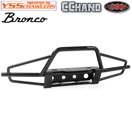 RC4WD Hull Front Metal Tube Bumper for Axial SCX10 III Early Ford Bronco (Black)