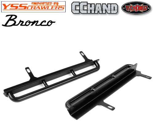 RC4WD Krabs Side Metal Sliders for Axial SCX10 III Early Ford Bronco (Black)