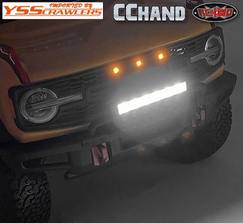 RC4WD Tube Bumper Bar w/Lights for Traxxas TRX-4 2021 Ford Bronco