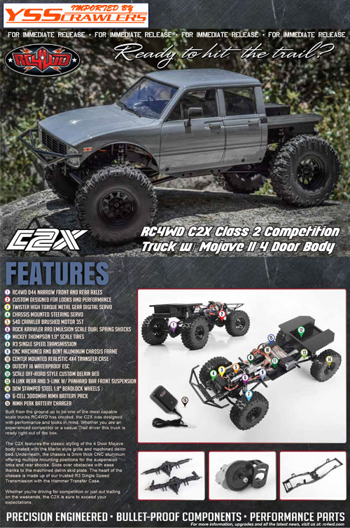 RC4WD C2X Class 2 Competition Truck w/ Mojave II 4 Door Body