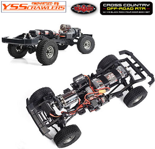 RC4WD Cross Country Off-Road RTR W/ 1/10 Black Rock Four Door Body Set